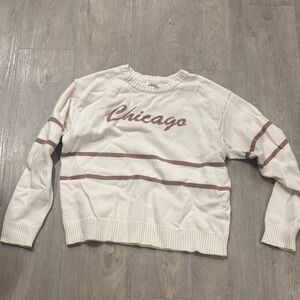 Chicago Women's Cream Sweater alice and wonder sz LG worn once